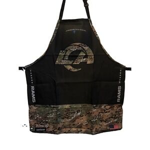 Los Angeles‎ Rams Salute To Service Apron SGA Camo NFL Football Grill New